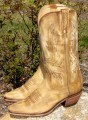 Lucchese Destroyed Tan Calf Mad Dog