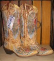 Corral Boots Antique Saddle Blue Jean Wing And Heart