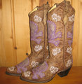 Corral Purple Skull Boots R1086