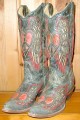 Corral Wing and Heart Antique Black Boots