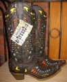 Corral Boots Yellow Red Turqoise Butterfly