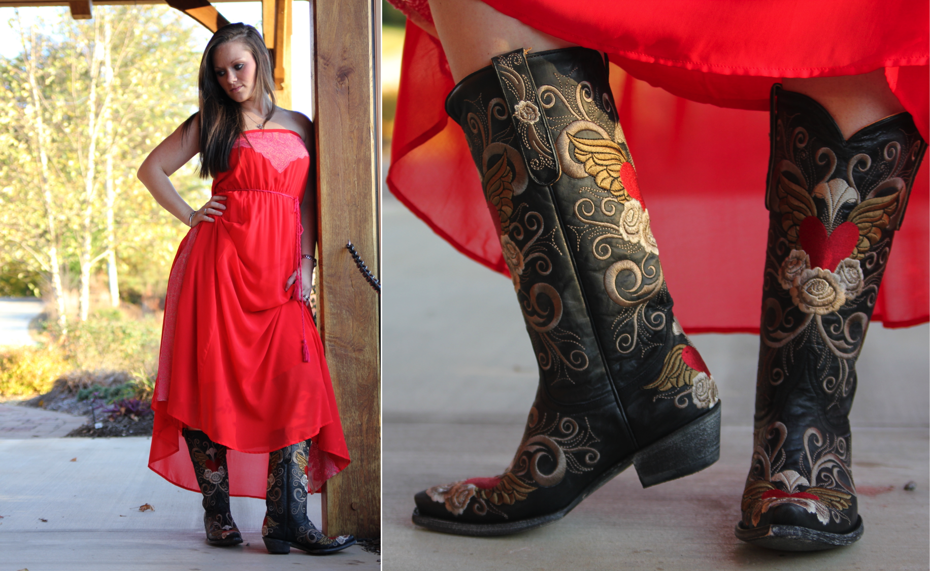 The Maxi Dress and the Cowboy Boot