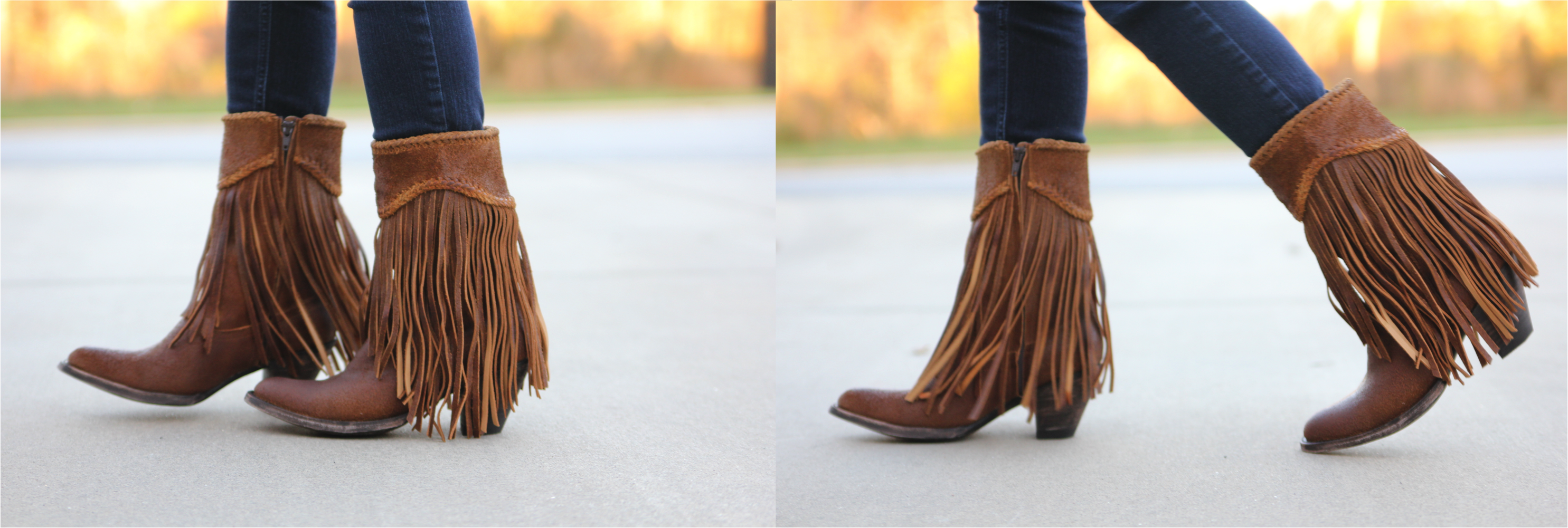 cowboy boots with fringe